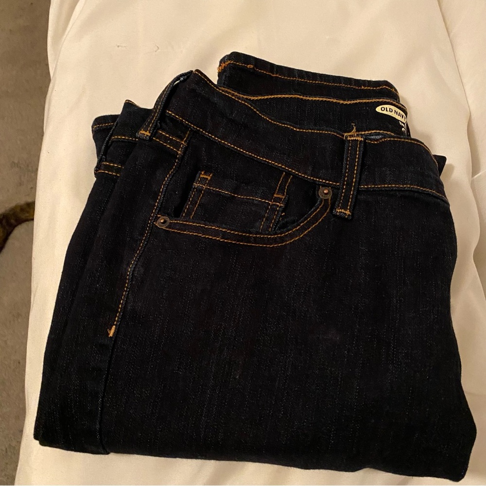 Old Navy Jeans, 14 Long, The Sweetheart collection, dark rinse.
